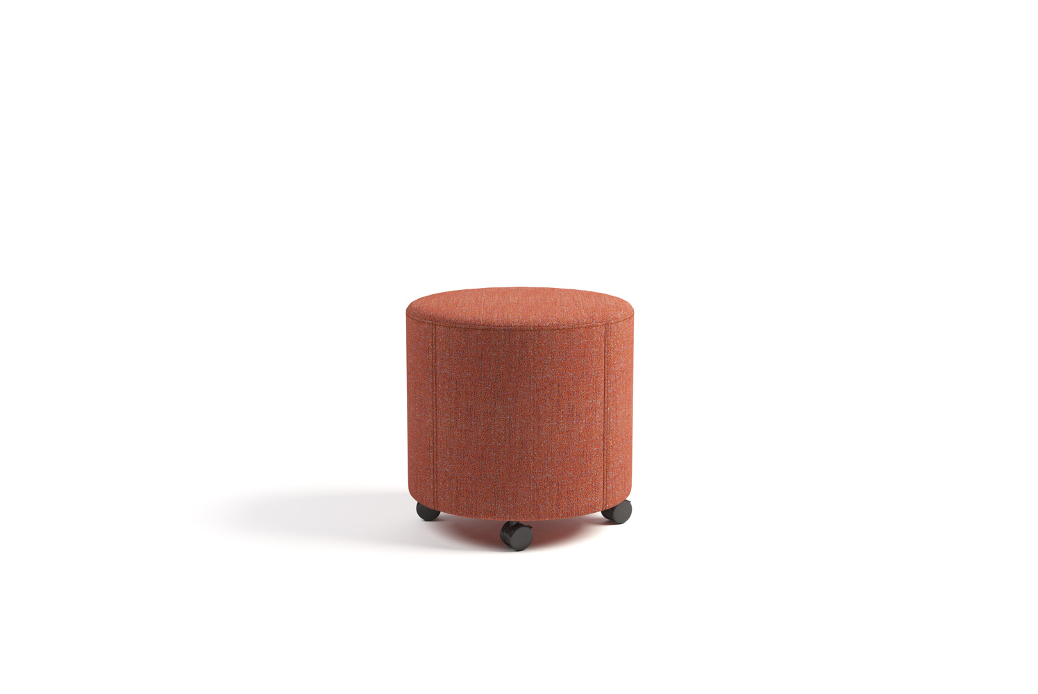 Raven 18 Round Ottoman with Casters